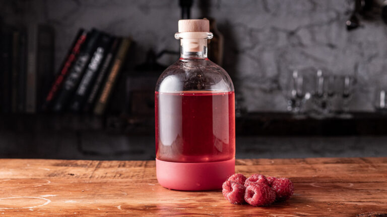 An easy raspberry syrup recipe for cocktails and more